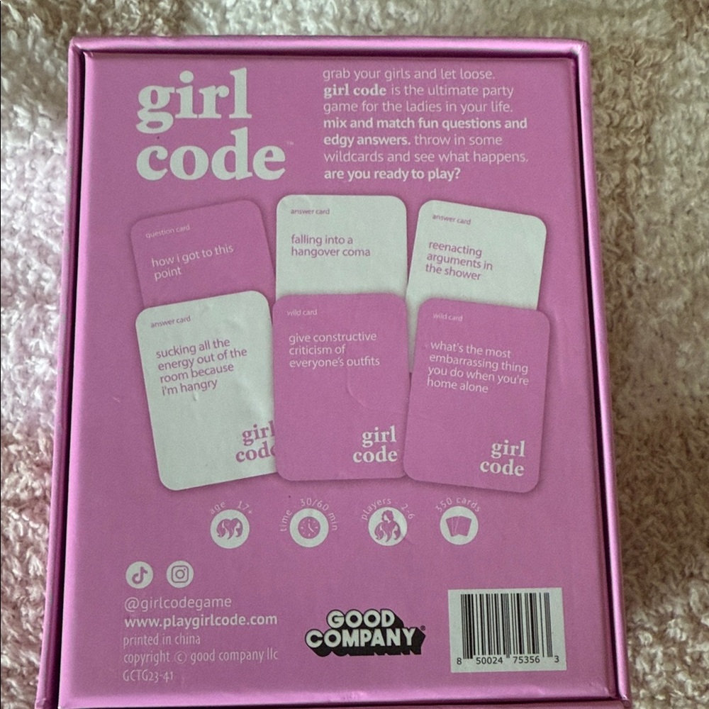 Girl Code Card Game - Pink - Picture 2 of 4